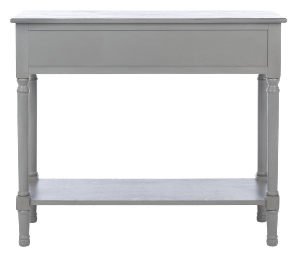 Safavieh Haines Console Table - Elegant Carved Design With Sleek Storage For Entryways And Living Spaces Distressed Grey CNS5727B