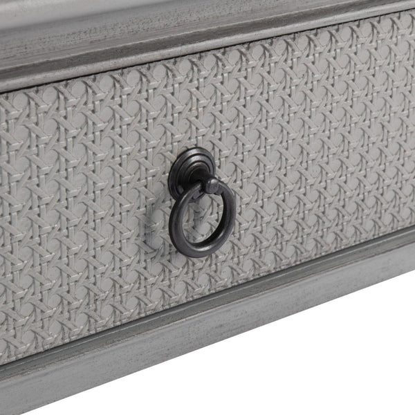 Safavieh Haines Console Table - Elegant Carved Design With Sleek Storage For Entryways And Living Spaces Distressed Grey CNS5727B