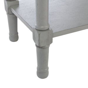Safavieh Haines Console Table - Elegant Carved Design With Sleek Storage For Entryways And Living Spaces Distressed Grey CNS5727B