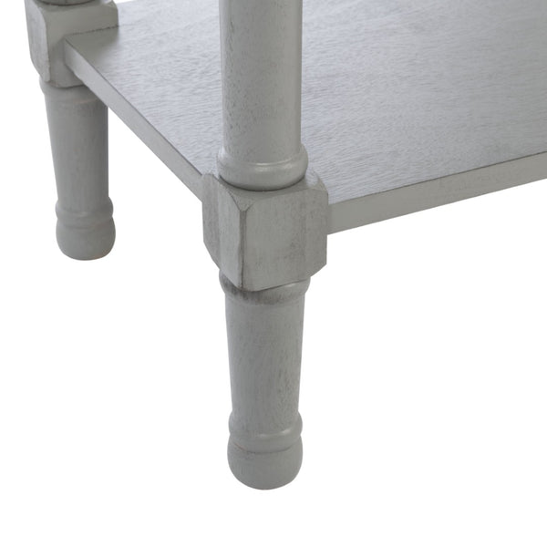 Safavieh Haines Console Table - Elegant Carved Design With Sleek Storage For Entryways And Living Spaces Distressed Grey CNS5727B