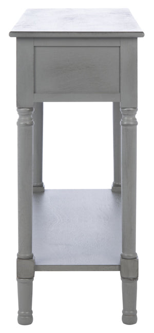 Safavieh Haines Console Table - Elegant Carved Design With Sleek Storage For Entryways And Living Spaces Distressed Grey CNS5727B