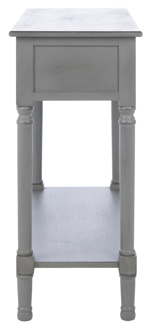 Safavieh Haines Console Table - Elegant Carved Design With Sleek Storage For Entryways And Living Spaces Distressed Grey CNS5727B