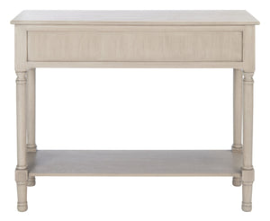 Safavieh Haines Console Table - Elegant Carved Design With Sleek Storage For Entryways And Living Spaces Greige CNS5727C