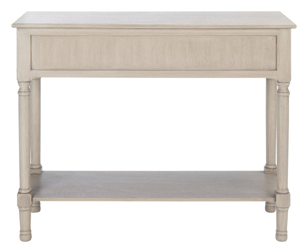 Safavieh Haines Console Table - Elegant Carved Design With Sleek Storage For Entryways And Living Spaces Greige CNS5727C