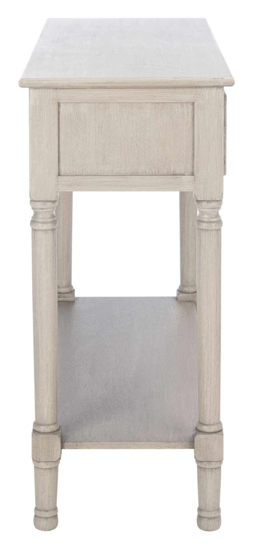 Safavieh Haines Console Table - Elegant Carved Design With Sleek Storage For Entryways And Living Spaces Greige CNS5727C