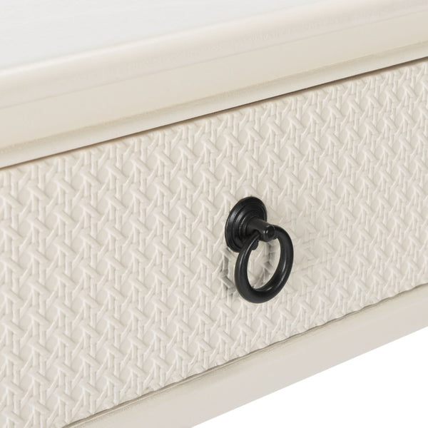 Safavieh Haines Console Table - Elegant Carved Design With Sleek Storage For Entryways And Living Spaces White CNS5727D