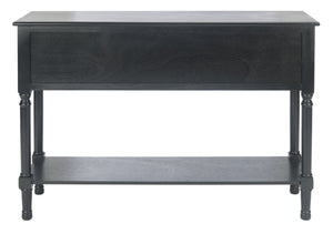 Safavieh Haines Console Table With Four Drawers – Elegant Storage Solution For Entryways And Hallways Black CNS5728A