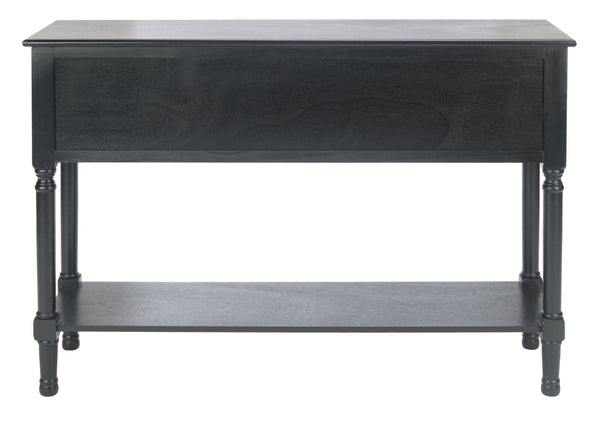 Safavieh Haines Console Table With Four Drawers – Elegant Storage Solution For Entryways And Hallways Black CNS5728A