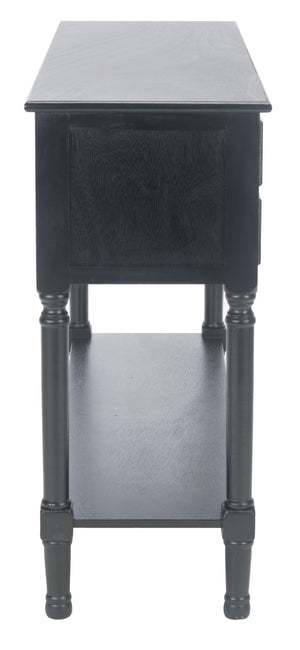 Safavieh Haines Console Table With Four Drawers – Elegant Storage Solution For Entryways And Hallways Black CNS5728A