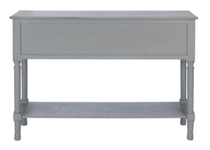 Safavieh Haines Console Table With Four Drawers – Elegant Storage Solution For Entryways And Hallways Distressed Grey CNS5728B