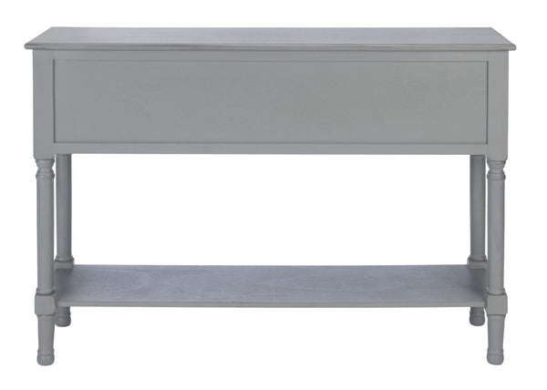 Safavieh Haines Console Table With Four Drawers – Elegant Storage Solution For Entryways And Hallways Distressed Grey CNS5728B