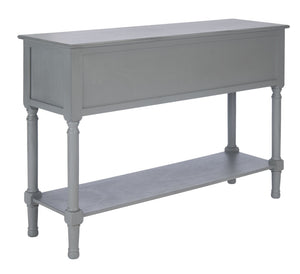 Safavieh Haines Console Table With Four Drawers – Elegant Storage Solution For Entryways And Hallways Distressed Grey CNS5728B