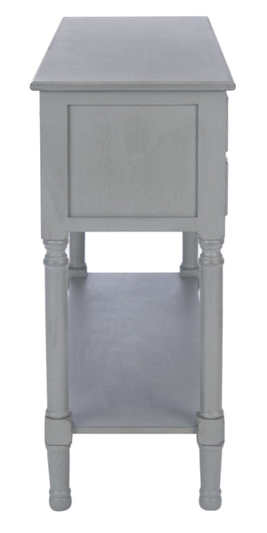 Safavieh Haines Console Table With Four Drawers – Elegant Storage Solution For Entryways And Hallways Distressed Grey CNS5728B
