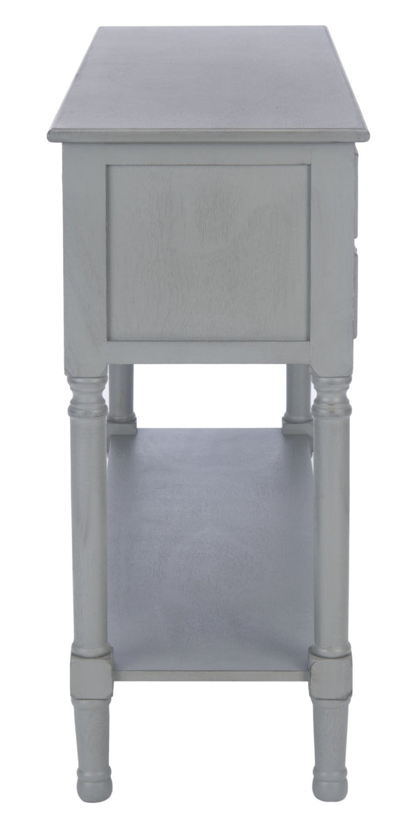 Safavieh Haines Console Table With Four Drawers – Elegant Storage Solution For Entryways And Hallways Distressed Grey CNS5728B