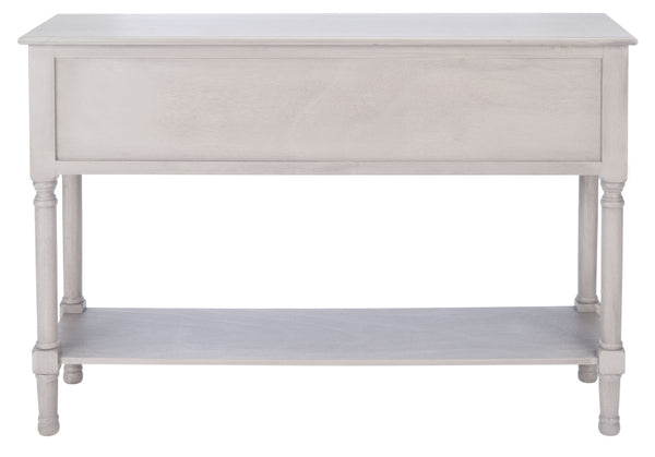 Safavieh Haines Console Table With Four Drawers – Elegant Storage Solution For Entryways And Hallways Greige CNS5728C