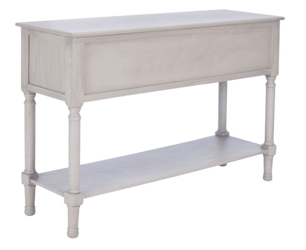 Safavieh Haines Console Table With Four Drawers – Elegant Storage Solution For Entryways And Hallways Greige CNS5728C