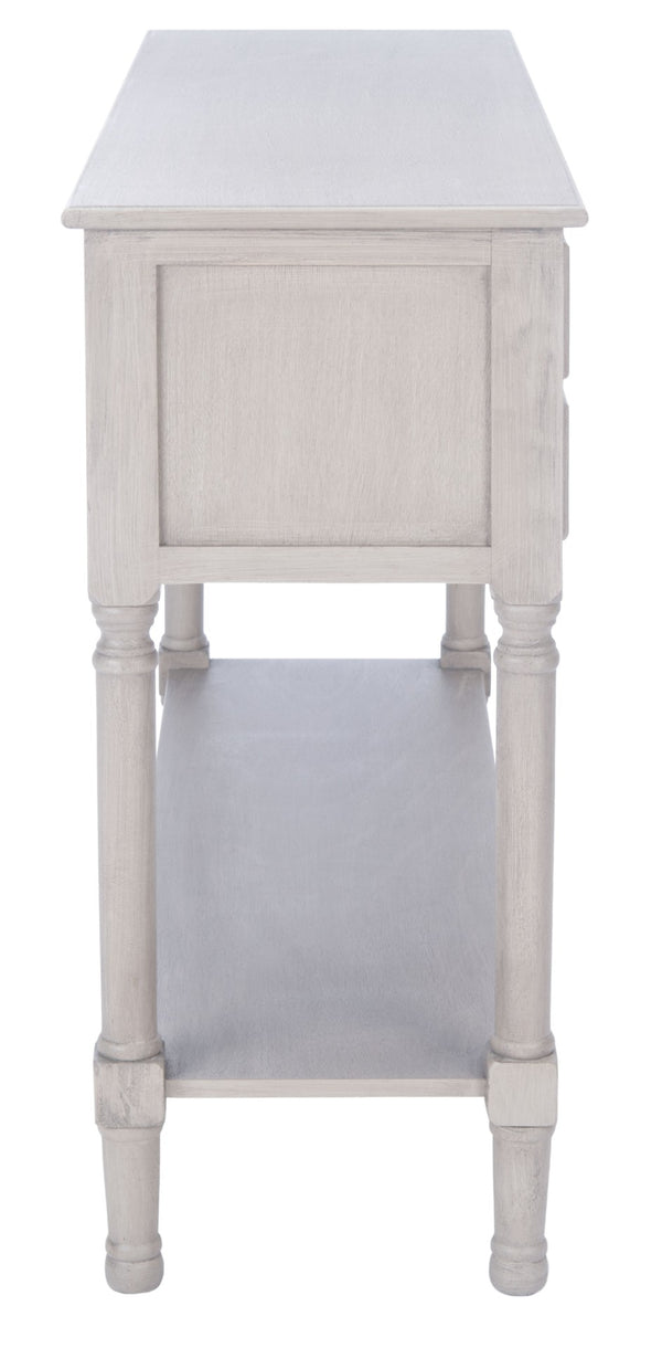 Safavieh Haines Console Table With Four Drawers – Elegant Storage Solution For Entryways And Hallways Greige CNS5728C