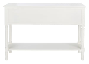 Safavieh Haines Console Table With Four Drawers – Elegant Storage Solution For Entryways And Hallways White CNS5728D