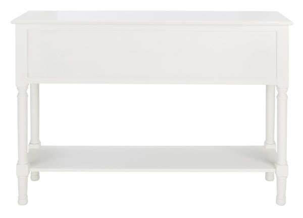 Safavieh Haines Console Table With Four Drawers – Elegant Storage Solution For Entryways And Hallways White CNS5728D