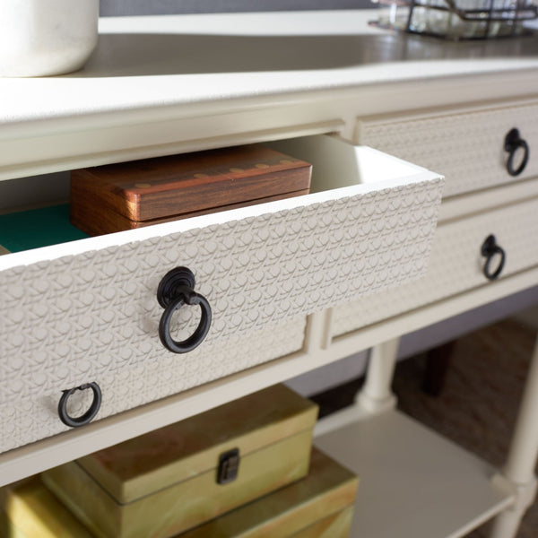 Safavieh Haines Console Table With Four Drawers – Elegant Storage Solution For Entryways And Hallways White CNS5728D