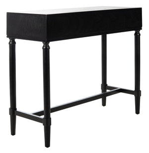Safavieh Aliyah 2-Drawer Console Table - Rustic French Country Charm For Entryway And Living Space Decor Black CNS5729A