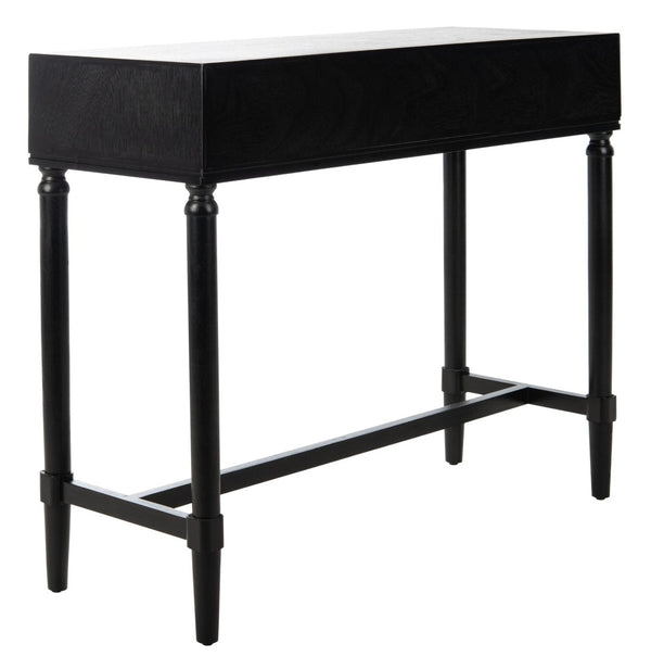 Safavieh Aliyah 2-Drawer Console Table - Rustic French Country Charm For Entryway And Living Space Decor Black CNS5729A