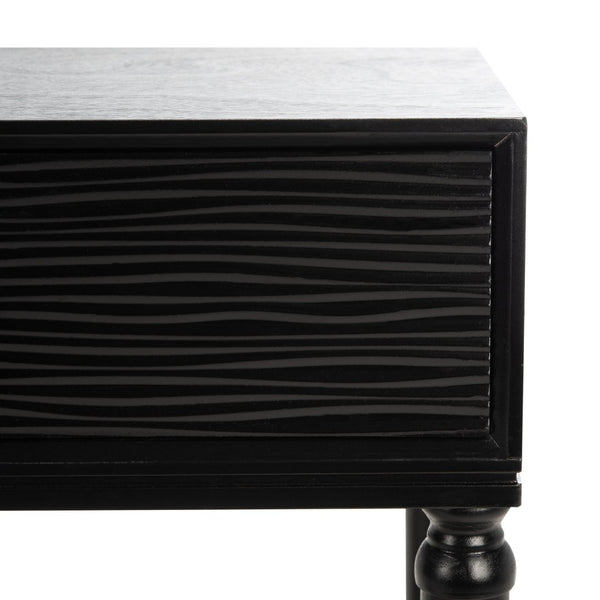 Safavieh Aliyah 2-Drawer Console Table - Rustic French Country Charm For Entryway And Living Space Decor Black CNS5729A