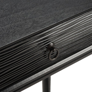 Safavieh Aliyah 2-Drawer Console Table - Rustic French Country Charm For Entryway And Living Space Decor Black CNS5729A