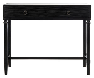 Safavieh Aliyah 2-Drawer Console Table - Rustic French Country Charm For Entryway And Living Space Decor Black CNS5729A