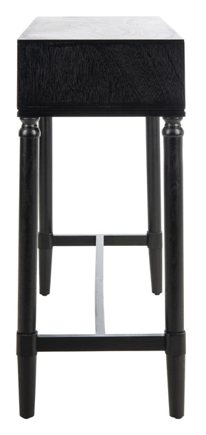 Safavieh Aliyah 2-Drawer Console Table - Rustic French Country Charm For Entryway And Living Space Decor Black CNS5729A