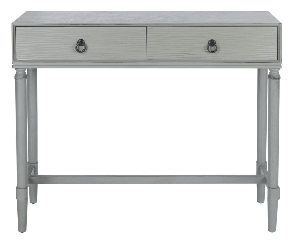 Safavieh Aliyah 2-Drawer Console Table - Rustic French Country Charm For Entryway And Living Space Decor Distressed Grey CNS5729B