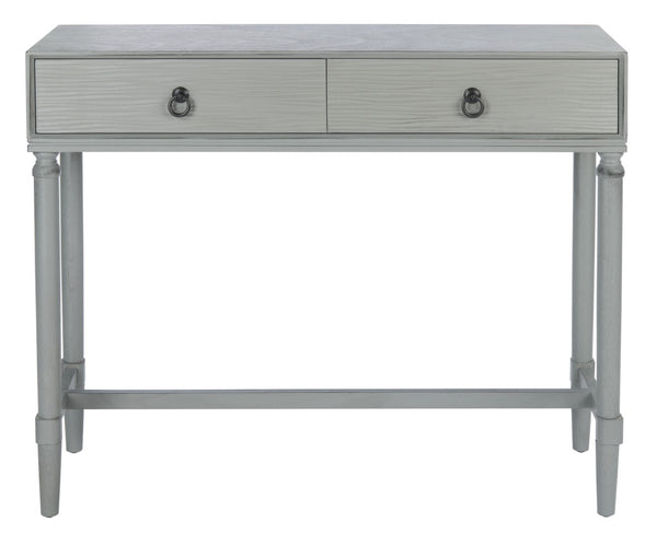 Safavieh Aliyah 2-Drawer Console Table - Rustic French Country Charm For Entryway And Living Space Decor Distressed Grey CNS5729B