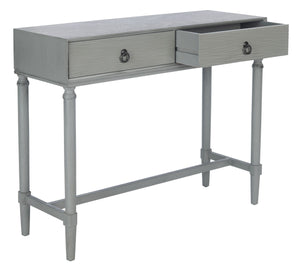 Safavieh Aliyah 2-Drawer Console Table - Rustic French Country Charm For Entryway And Living Space Decor Distressed Grey CNS5729B
