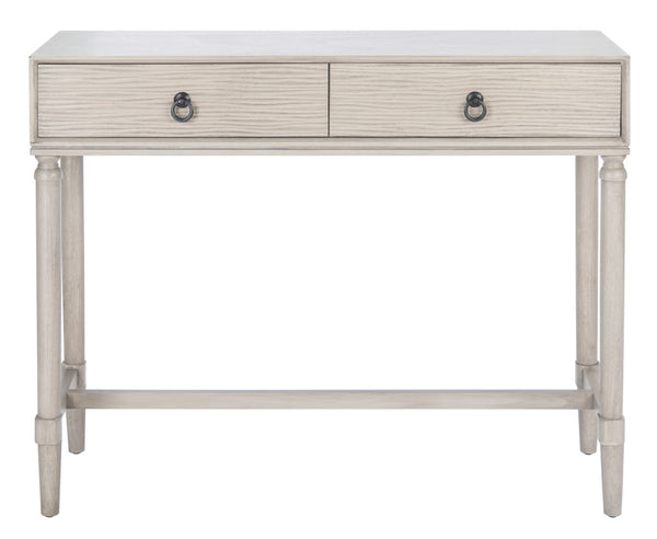 Safavieh Aliyah 2-Drawer Console Table - Rustic French Country Charm For Entryway And Living Space Decor Greige CNS5729C