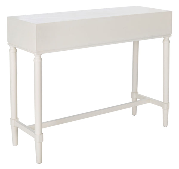 Safavieh Aliyah 2-Drawer Console Table - Rustic French Country Charm For Entryway And Living Space Decor Distressed White CNS5729D