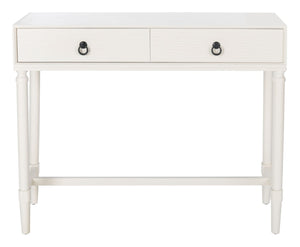 Safavieh Aliyah 2-Drawer Console Table - Rustic French Country Charm For Entryway And Living Space Decor Distressed White CNS5729D