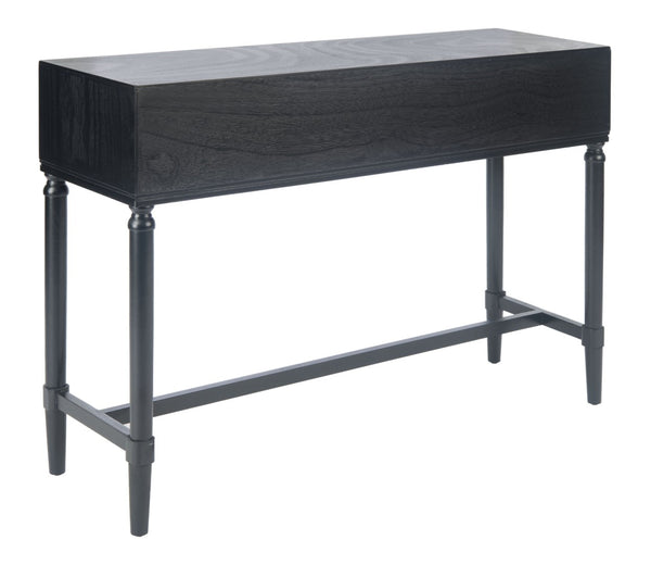 Safavieh Aliyah 4-Drawer Console Table – Elegant French Country Design With Modern Touch For Stylish Storage Black CNS5730A
