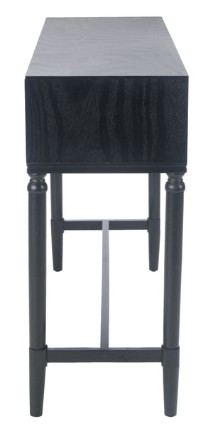 Safavieh Aliyah 4-Drawer Console Table – Elegant French Country Design With Modern Touch For Stylish Storage Black CNS5730A
