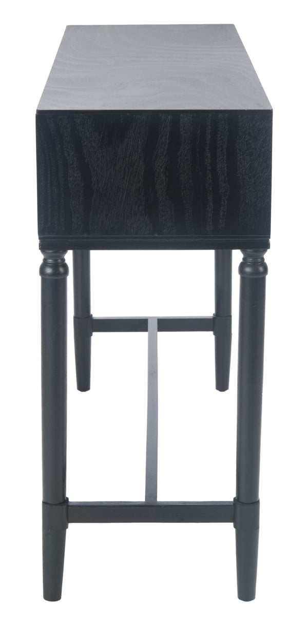 Safavieh Aliyah 4-Drawer Console Table – Elegant French Country Design With Modern Touch For Stylish Storage Black CNS5730A