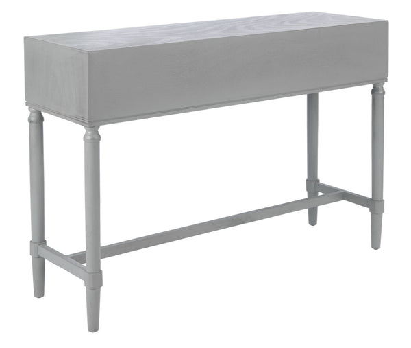 Safavieh Aliyah 4-Drawer Console Table – Elegant French Country Design With Modern Touch For Stylish Storage Distressed Grey CNS5730B