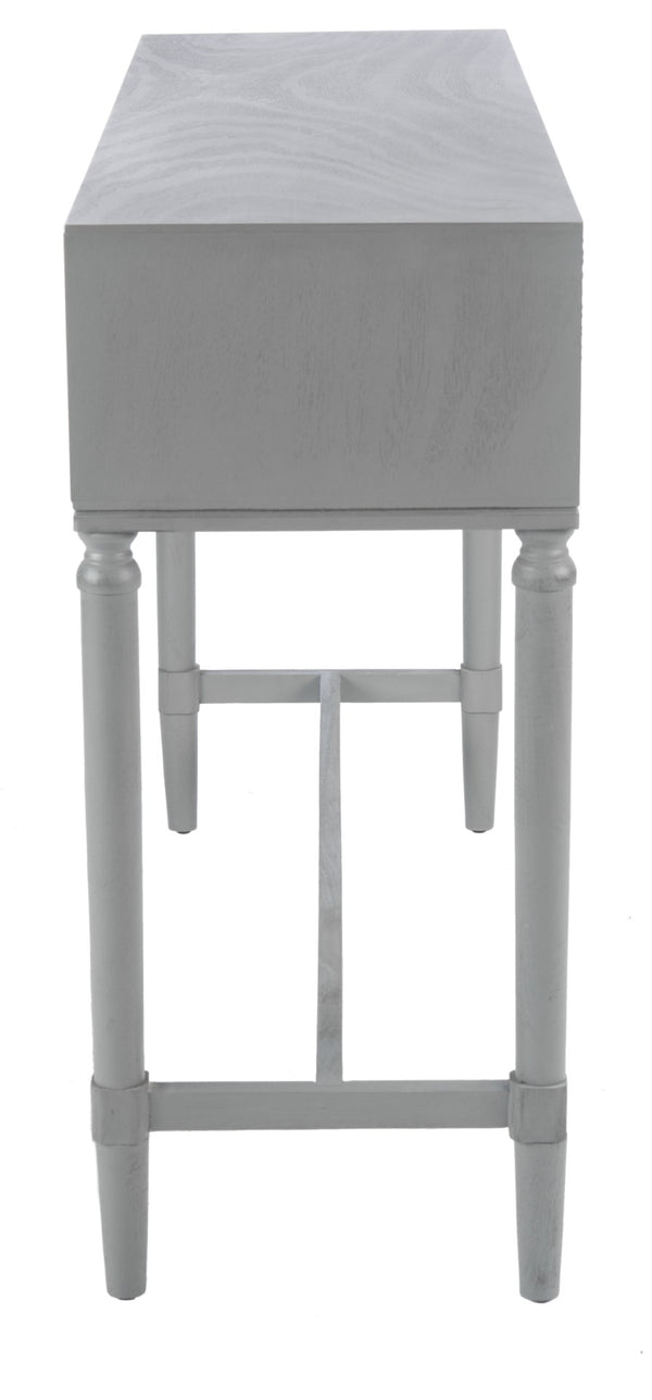 Safavieh Aliyah 4-Drawer Console Table – Elegant French Country Design With Modern Touch For Stylish Storage Distressed Grey CNS5730B