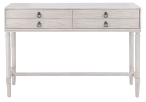 Safavieh Aliyah 4-Drawer Console Table – Elegant French Country Design With Modern Touch For Stylish Storage Greige CNS5730C