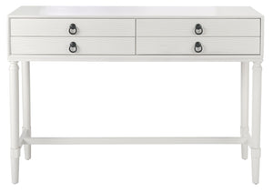 Safavieh Aliyah 4-Drawer Console Table – Elegant French Country Design With Modern Touch For Stylish Storage White CNS5730D