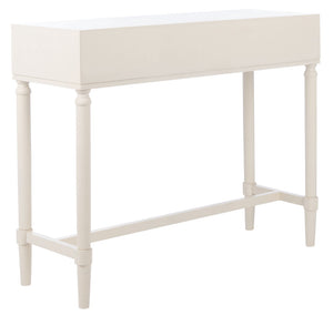 Safavieh Estella Console Table With Drawers - Elegant Traditional Craftsmanship Meets Modern Design Charm White CNS5731A