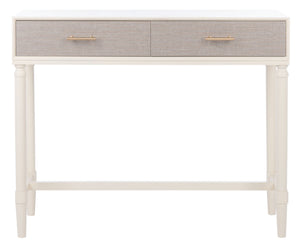 Safavieh Estella Console Table With Drawers - Elegant Traditional Craftsmanship Meets Modern Design Charm White CNS5731A