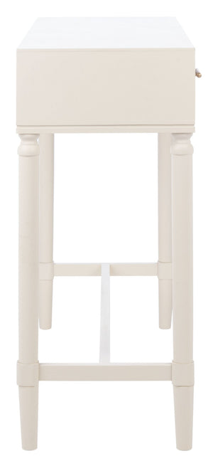 Safavieh Estella Console Table With Drawers - Elegant Traditional Craftsmanship Meets Modern Design Charm White CNS5731A