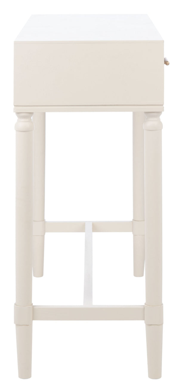 Safavieh Estella Console Table With Drawers - Elegant Traditional Craftsmanship Meets Modern Design Charm White CNS5731A