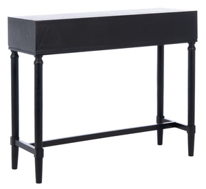 Safavieh Estella Console Table With Drawers - Elegant Traditional Craftsmanship Meets Modern Design Charm Black CNS5731B