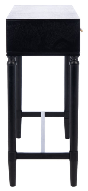 Safavieh Estella Console Table With Drawers - Elegant Traditional Craftsmanship Meets Modern Design Charm Black CNS5731B