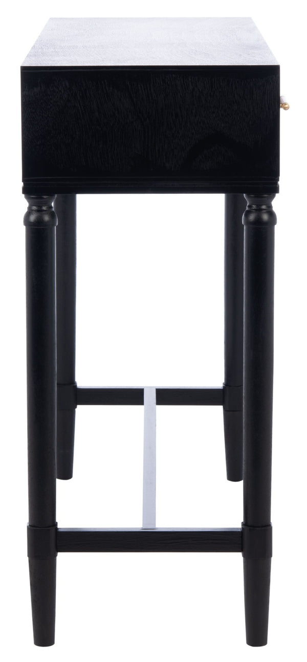 Safavieh Estella Console Table With Drawers - Elegant Traditional Craftsmanship Meets Modern Design Charm Black CNS5731B